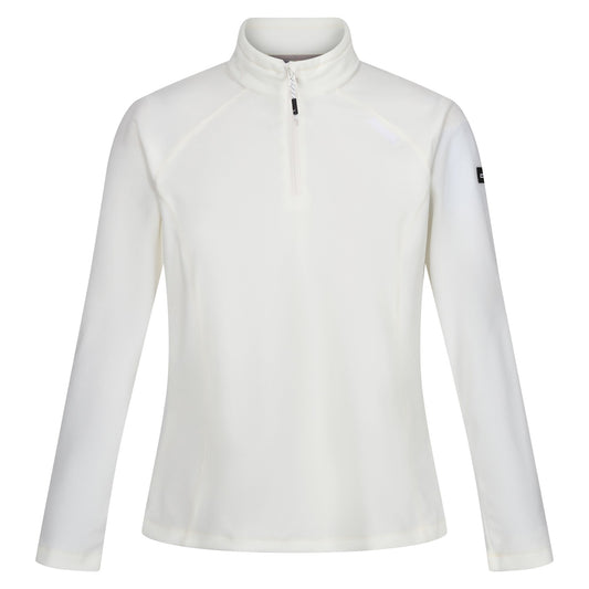 Polar Bear-White - Front - Regatta Great Outdoors Womens-Ladies Montes Half Zip Fleece Top