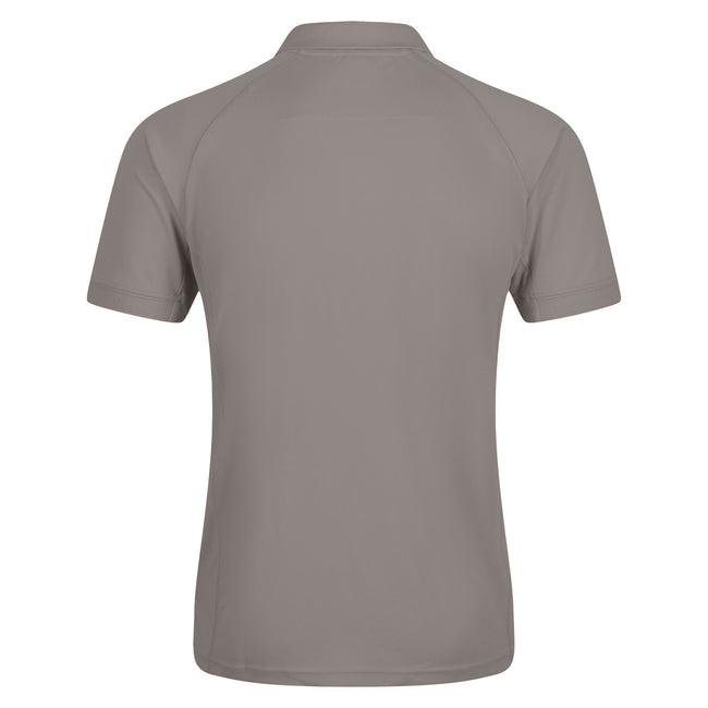 Silver Grey - Back - Regatta Professional Mens Coolweave Short Sleeve Polo Shirt