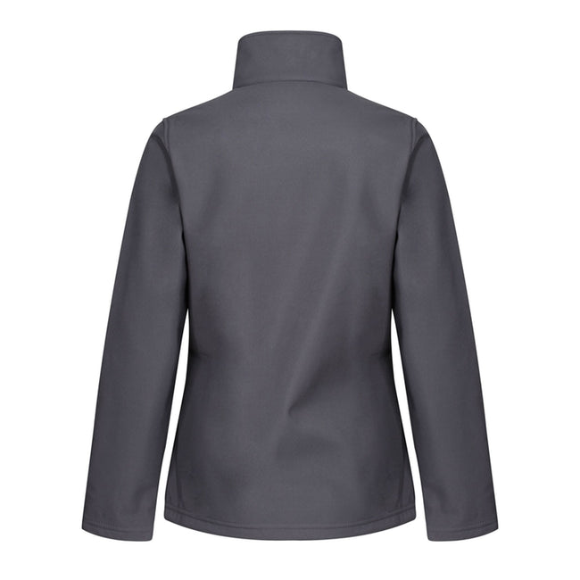 Seal Grey-Black - Back - Regatta Womens-Ladies Octagon II Waterproof Soft Shell Jacket