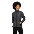 Seal Grey-Black - Side - Regatta Womens-Ladies Octagon II Waterproof Soft Shell Jacket