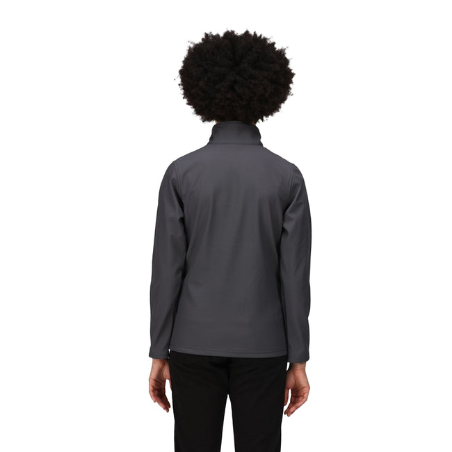 Seal Grey-Black - Lifestyle - Regatta Womens-Ladies Octagon II Waterproof Soft Shell Jacket