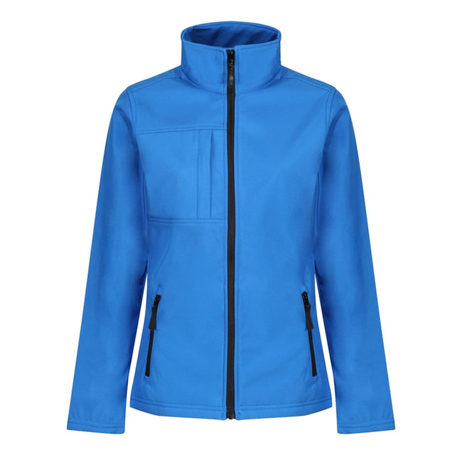 Oxford Blue-Black - Front - Regatta Womens-Ladies Octagon II Waterproof Soft Shell Jacket