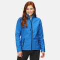 Oxford Blue-Black - Back - Regatta Womens-Ladies Octagon II Waterproof Soft Shell Jacket