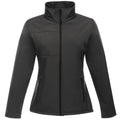 Seal Grey-Black - Front - Regatta Womens-Ladies Octagon II Waterproof Soft Shell Jacket