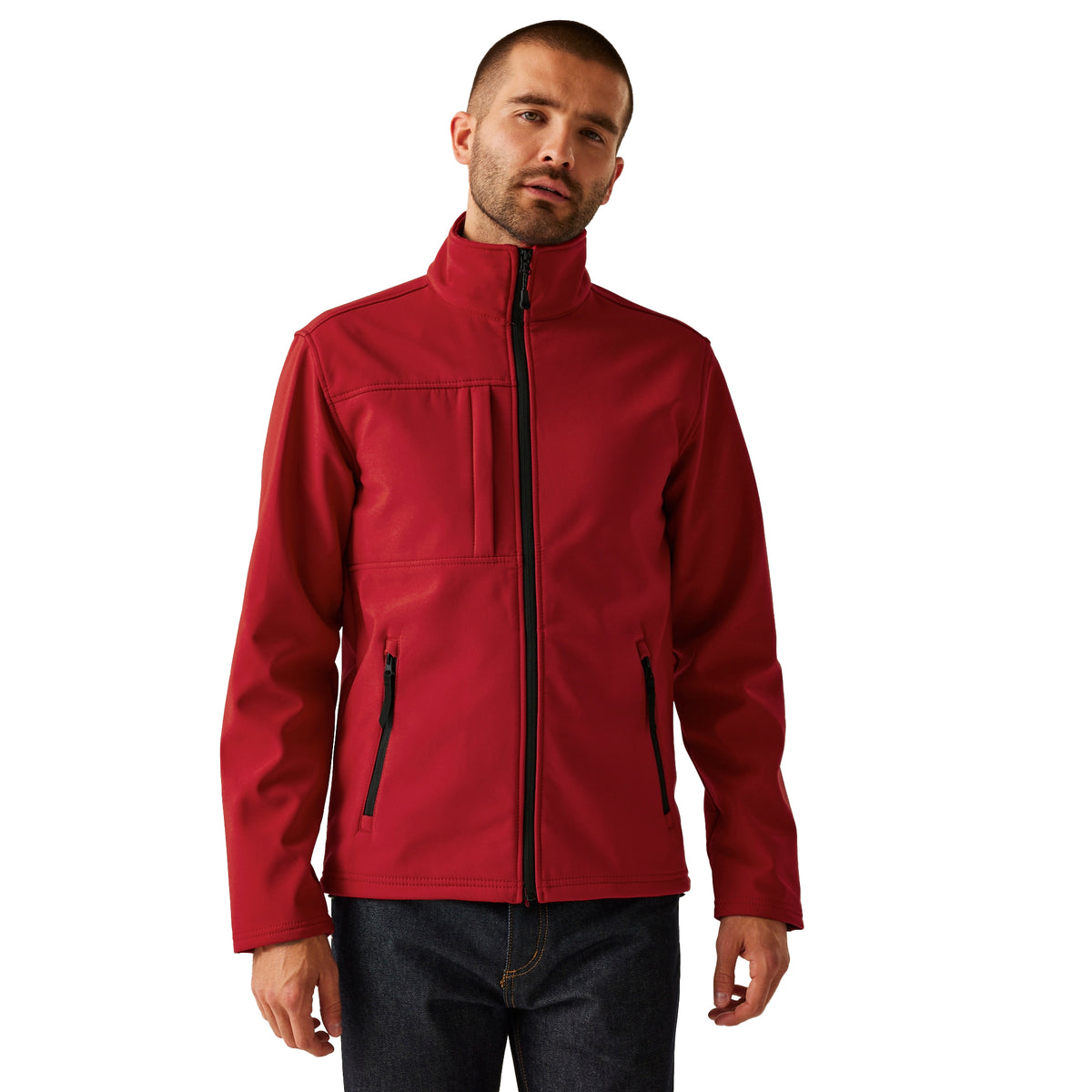 Classic Red-Black - Close up - Regatta Professional Mens Octagon II Waterproof Softshell Jacket
