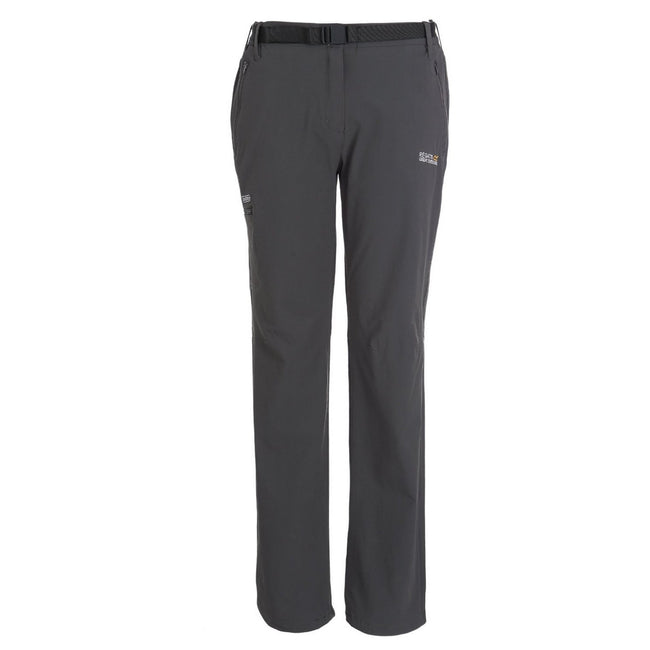 Seal Grey - Front - Regatta Great Outdoors Womens-Ladies Xert II Quick Drying Walking Trousers