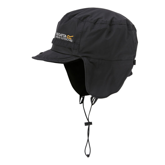 Black - Side - Regatta Great Outdoors Adults Unisex Padded Igniter Hat