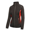 Black-Classic Red - Front - Regatta Professional Activewear Womens-Ladies Sochi Softshell Jacket