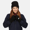 Black - Side - Regatta Professional Standout Adults-Unisex Axton Cuffed Beanie