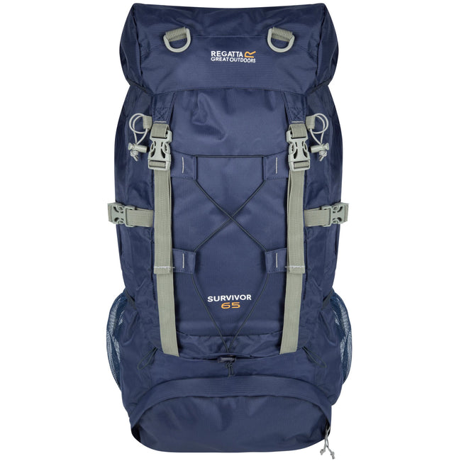 Navy - Front - Regatta Great Outdoors Survivor III 65 Litre Rucksack