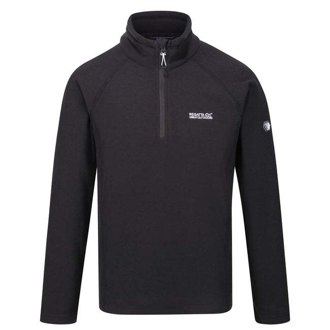 Ash - Front - Regatta Great Outdoors Mens Kenger Half Zip Honeycomb Fleece
