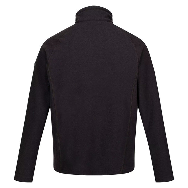 Black - Back - Regatta Great Outdoors Mens Kenger Half Zip Honeycomb Fleece