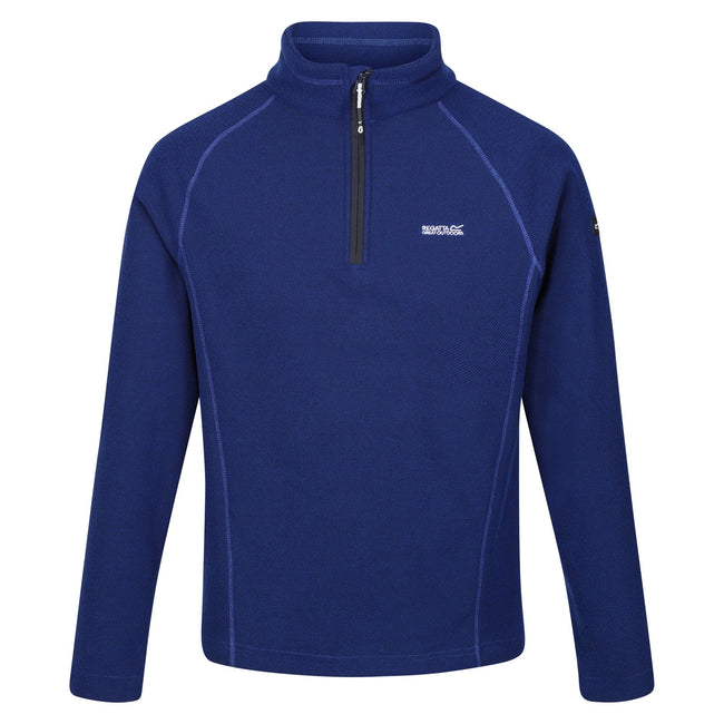 New Royal - Front - Regatta Great Outdoors Mens Kenger Half Zip Honeycomb Fleece