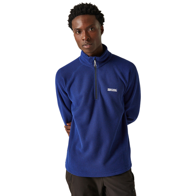 New Royal - Side - Regatta Great Outdoors Mens Kenger Half Zip Honeycomb Fleece