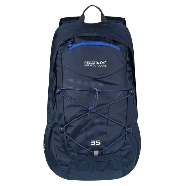 Dark Denim-Nautical Blue - Front - Regatta 35 Litre Atholl II Backpack