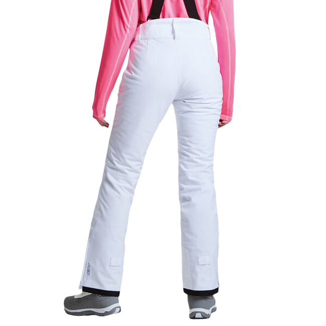 White - Side - Dare 2b Womens-Ladies Figure In II Ski Trousers