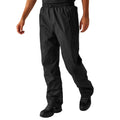 Black - Side - Regatta Professional Mens Waterproof Breathable Trousers