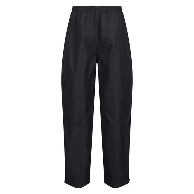 Black - Back - Regatta Professional Mens Waterproof Breathable Trousers