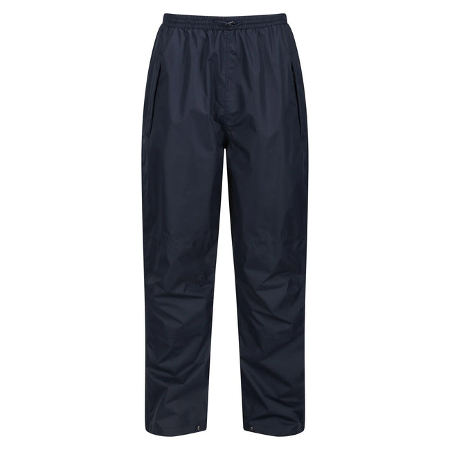 Navy - Front - Regatta Professional Mens Waterproof Breathable Trousers