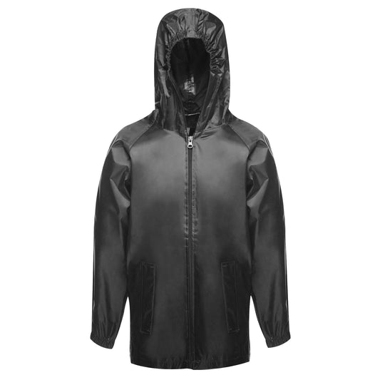 Black - Front - Regatta Professional Childrens-Kids Waterproof Jacket