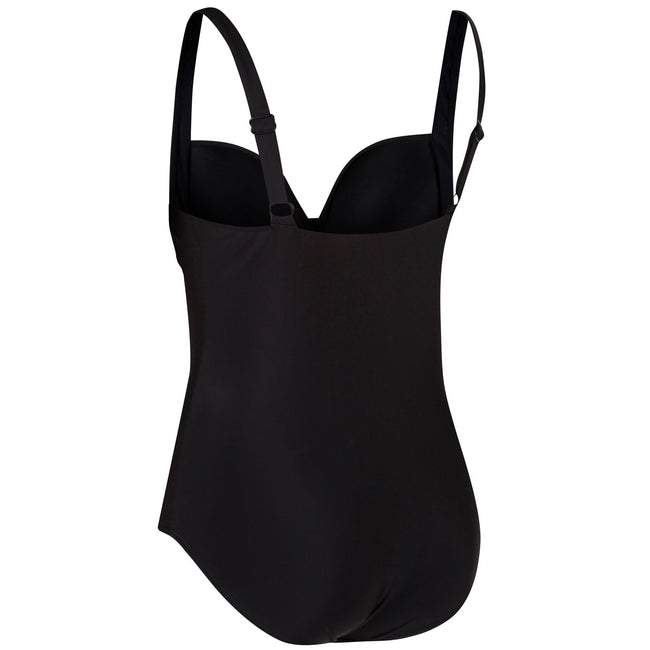Black - Close up - Regatta Womens-Ladies Sakari Swimming Costume