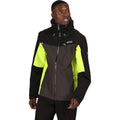 Ash-Black - Back - Regatta Mens Birchdale Waterproof Hooded Jacket