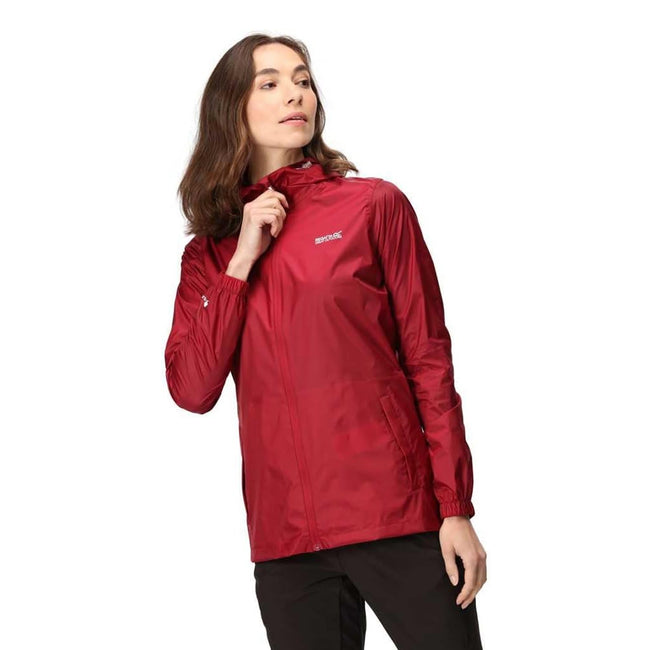 Rumba Red - Lifestyle - Regatta Womens-Ladies Pack It III Waterproof Jacket