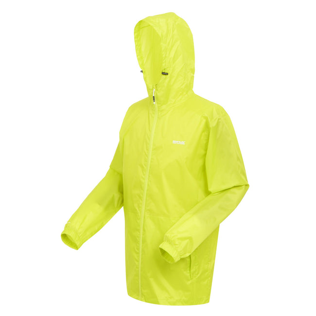 Citron Lime - Side - Regatta Mens Pack It III Waterproof Jacket