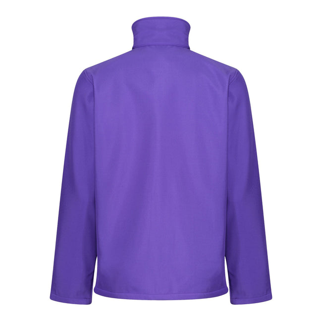 Purple-Black - Back - Regatta Professional Mens Soft Shell Jacket