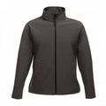 Seal Grey-Black - Front - Regatta Professional Womens-Ladies Printable Soft Shell Jacket