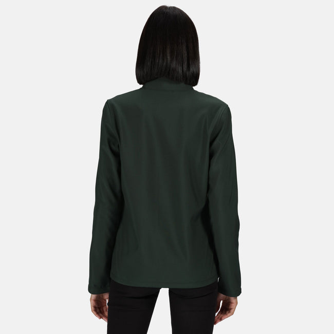 Dark Spruce-Black - Side - Regatta Professional Womens-Ladies Printable Soft Shell Jacket