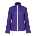 Purple-White - Front - Regatta Professional Womens-Ladies Printable Soft Shell Jacket
