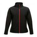 Black-Classic Red - Front - Regatta Professional Womens-Ladies Printable Soft Shell Jacket