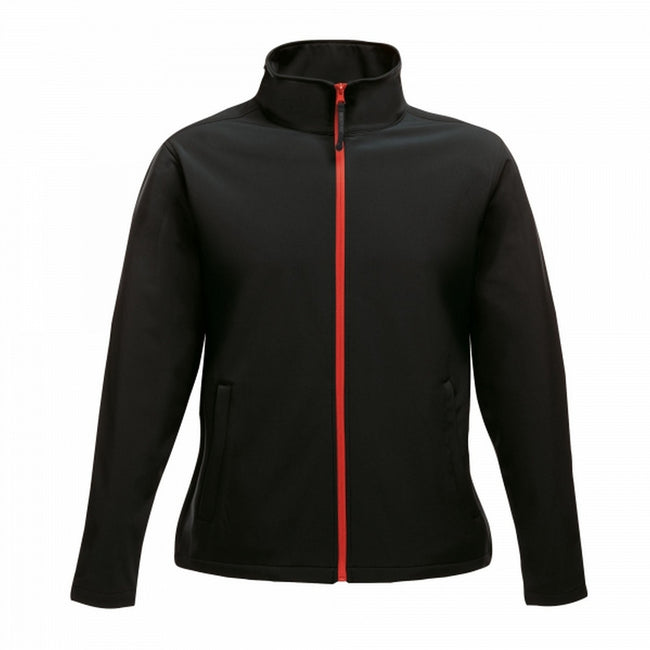 Black-Classic Red - Front - Regatta Professional Womens-Ladies Printable Soft Shell Jacket
