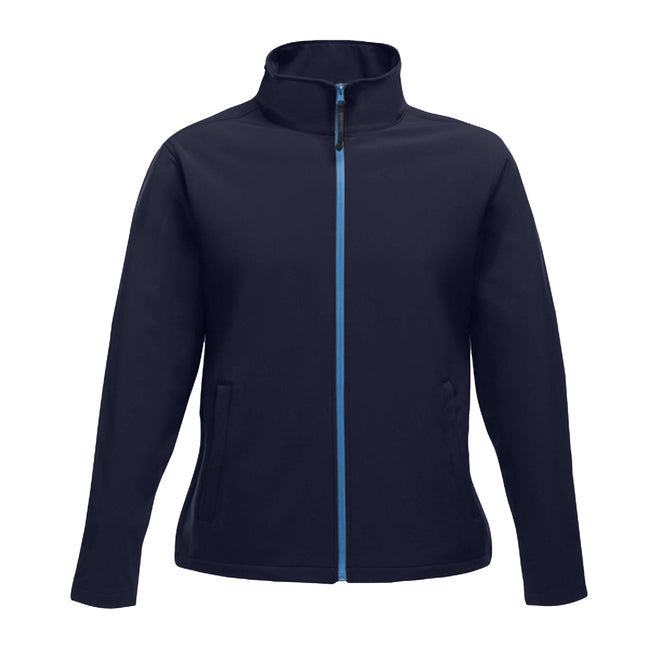 Navy Blue-French Blue - Front - Regatta Professional Womens-Ladies Printable Soft Shell Jacket