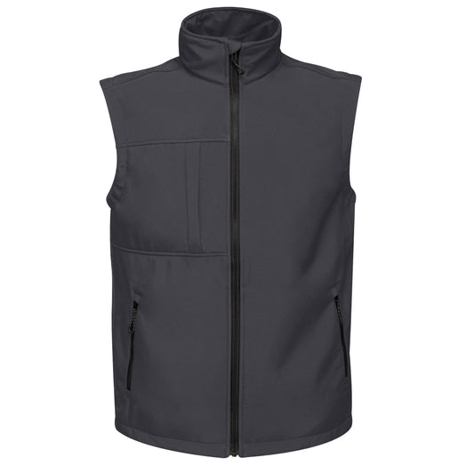 Seal Grey - Front - Regatta Professional Mens Softshell 3 Layer Body Warmer