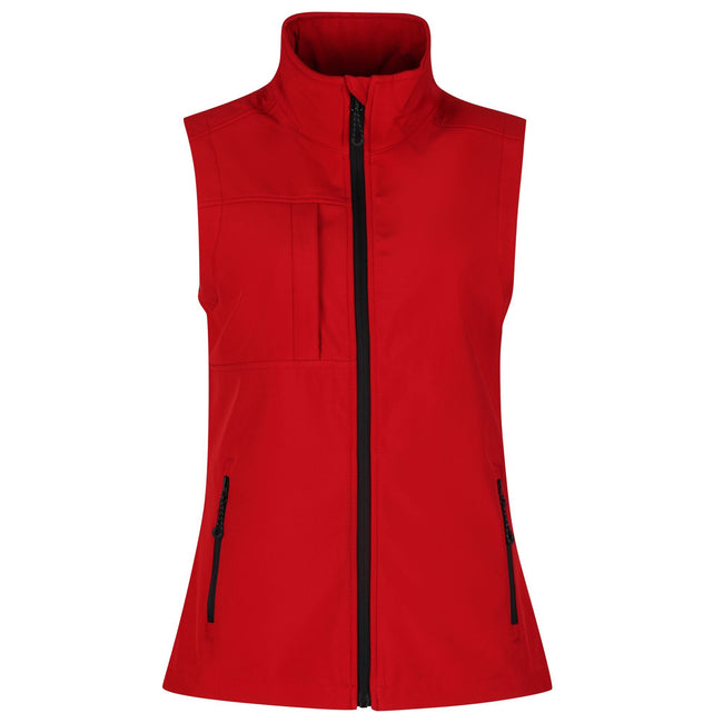 Classic Red - Front - Regatta Womens-Ladies Octagon II Softshell 3 Layer Body Warmer