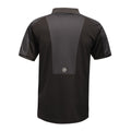 Black - Back - Regatta Mens Offensive Wicking Polo Shirt