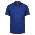 New Royal-Navy - Front - Regatta Mens Contrast Coolweave Polo Shirt