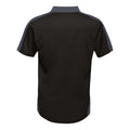 Black-Seal Grey - Back - Regatta Professional Mens Contrast Coolweave Polo Shirt