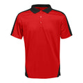 Classic Red-Black - Front - Regatta Professional Mens Contrast Coolweave Polo Shirt