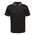 Black-Seal Grey - Front - Regatta Professional Mens Contrast Coolweave Polo Shirt