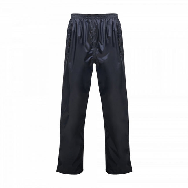 Navy - Front - Regatta Professional Mens Packaway Over Trousers