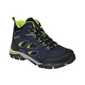 Navy-Lime Punch - Front - Regatta Childrens-Kids Holcombe IEP Junior Hiking Boots