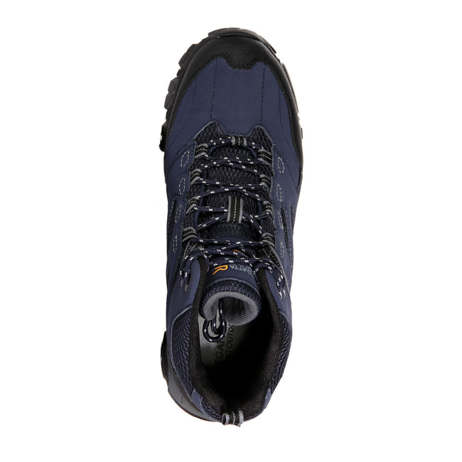 Navy-Granite - Lifestyle - Regatta Mens Holcombe IEP Mid Hiking Boots