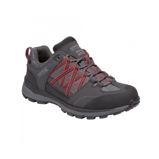 Granite-Red Sky - Front - Regatta Womens-Ladies Samaris Low II Hiking Boots
