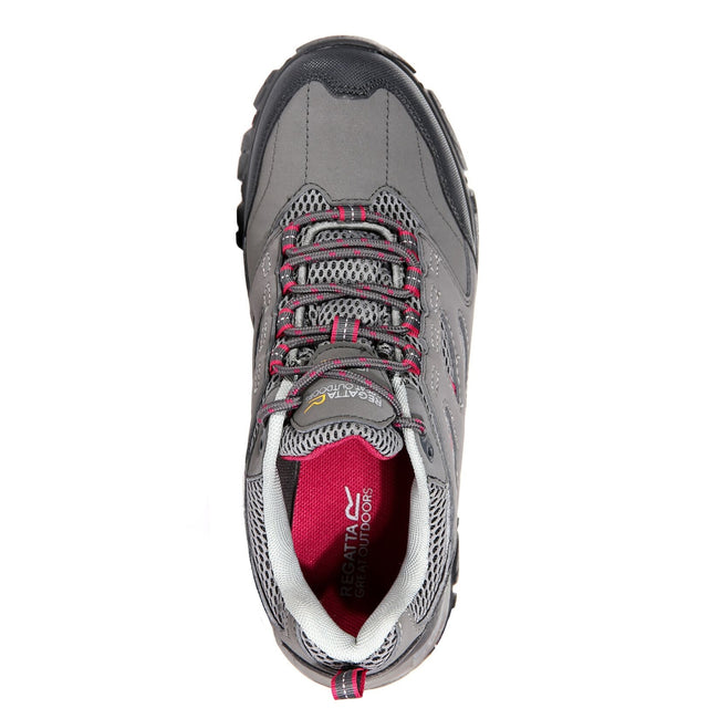 Steel-Vivacious - Pack Shot - Regatta Womens-Ladies Holcombe IEP Low Hiking Boots