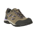 Clay Brown-Pastel Lilac - Front - Regatta Womens-Ladies Holcombe IEP Low Hiking Boots
