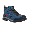 Moroccan Blue-Red Violet - Front - Regatta Womens-Ladies Holcombe IEP Mid Hiking Boots
