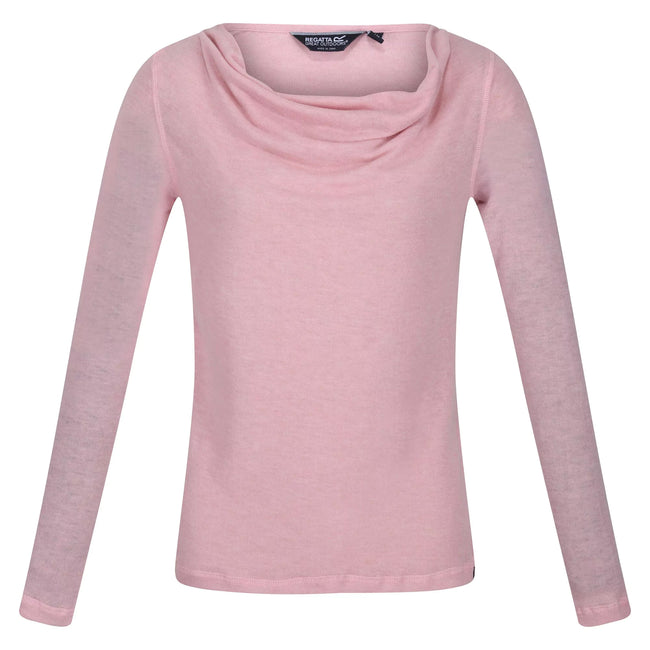 Powder Pink - Front - Regatta Womens-Ladies Frayda Long Sleeved T-Shirt